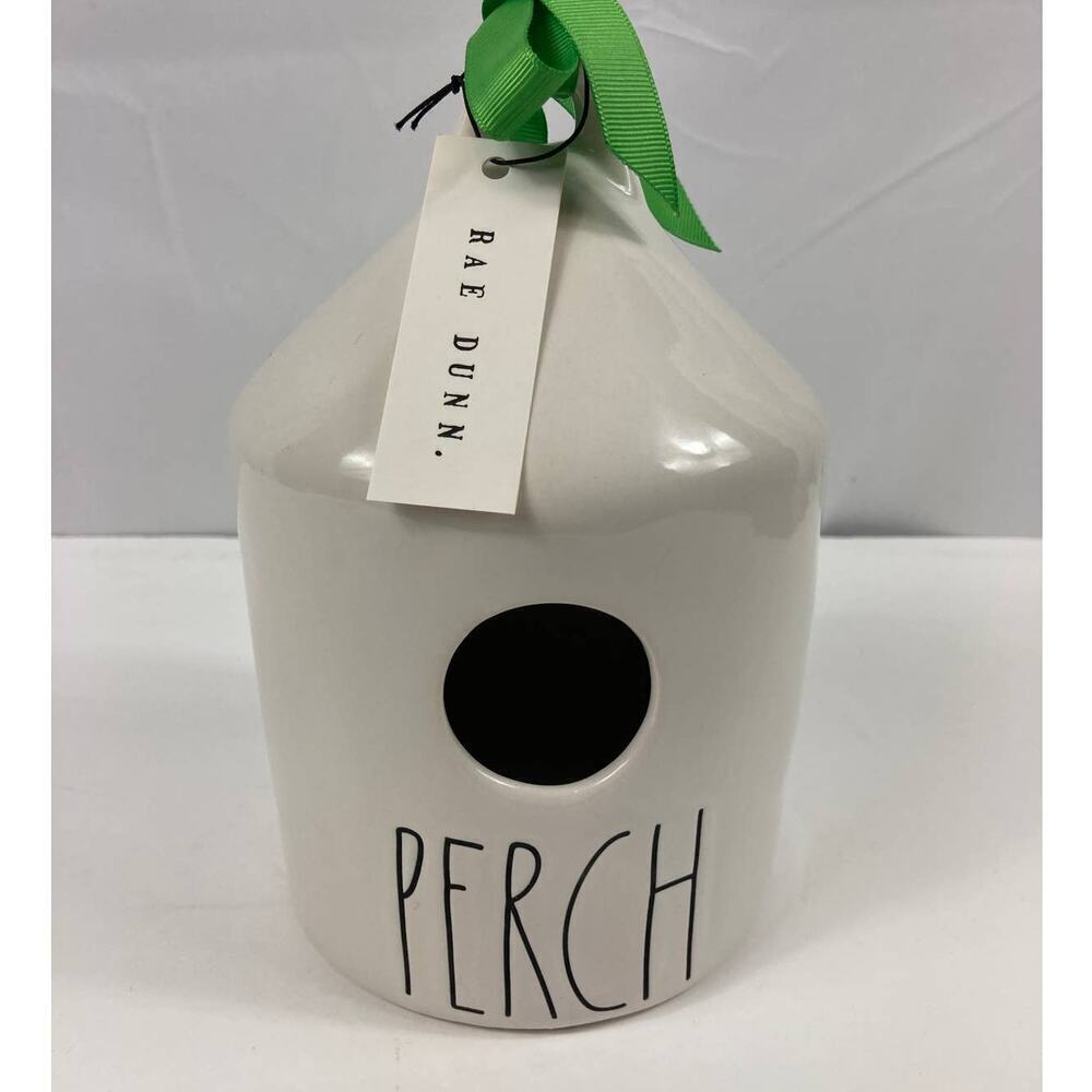 NWT Rae Dunn Perch Birdhouse / plant holder